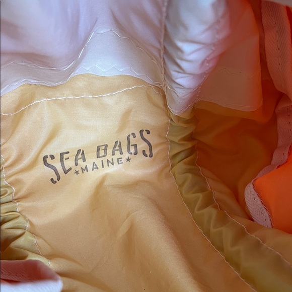 NWT vintage Maine Sea Bags recycled sails Dacron Baguette bag duffle purse - Picture 7 of 9